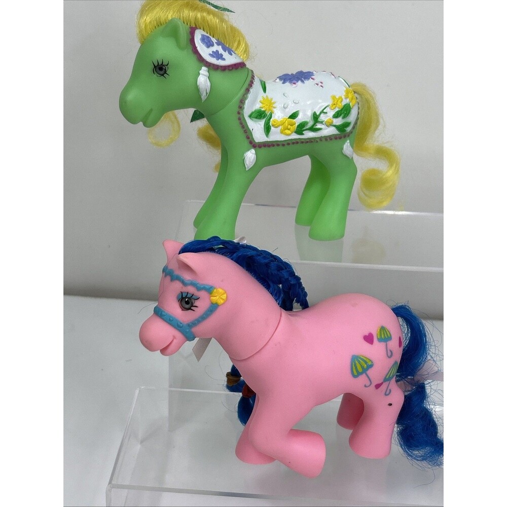 Vtg My Little Pony Lot Flower Merry Go Round Carousel Sherbet Fluttershy Lanard - Picture 2 of 9
